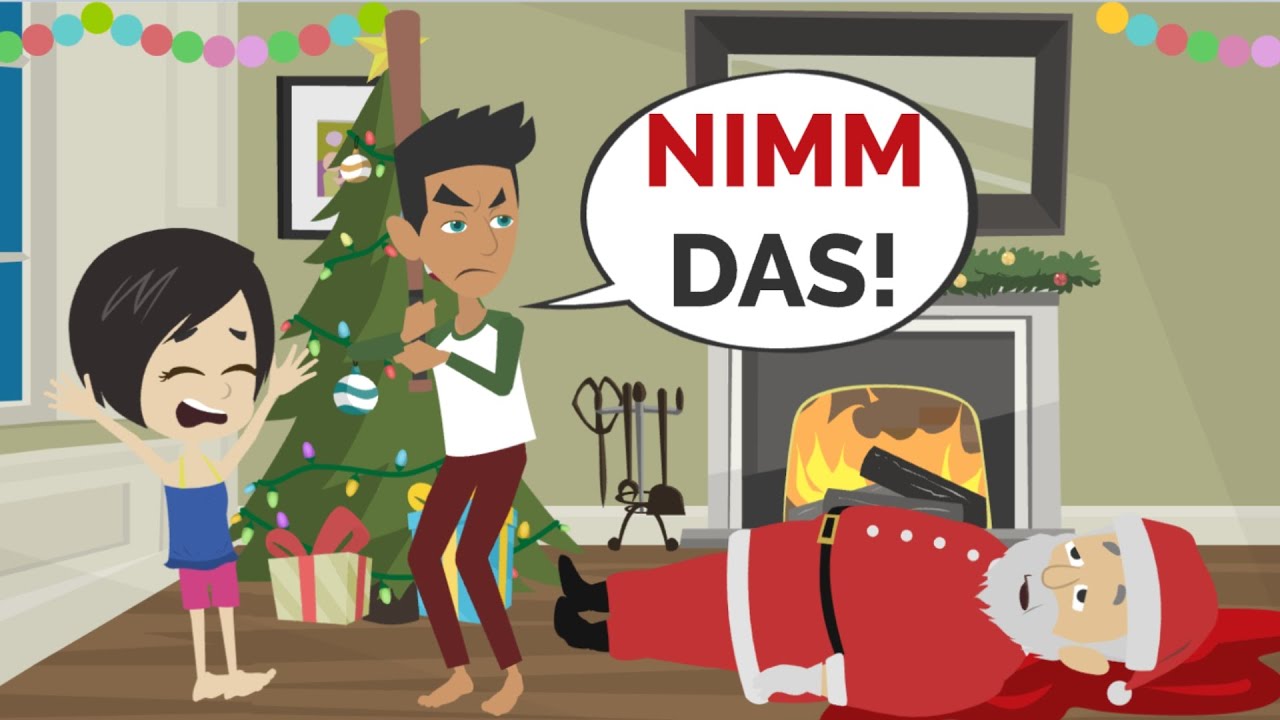 Martin SCHL&Auml;GT aus Versehen WEIHNACHTSMANN - Deutsch lernen