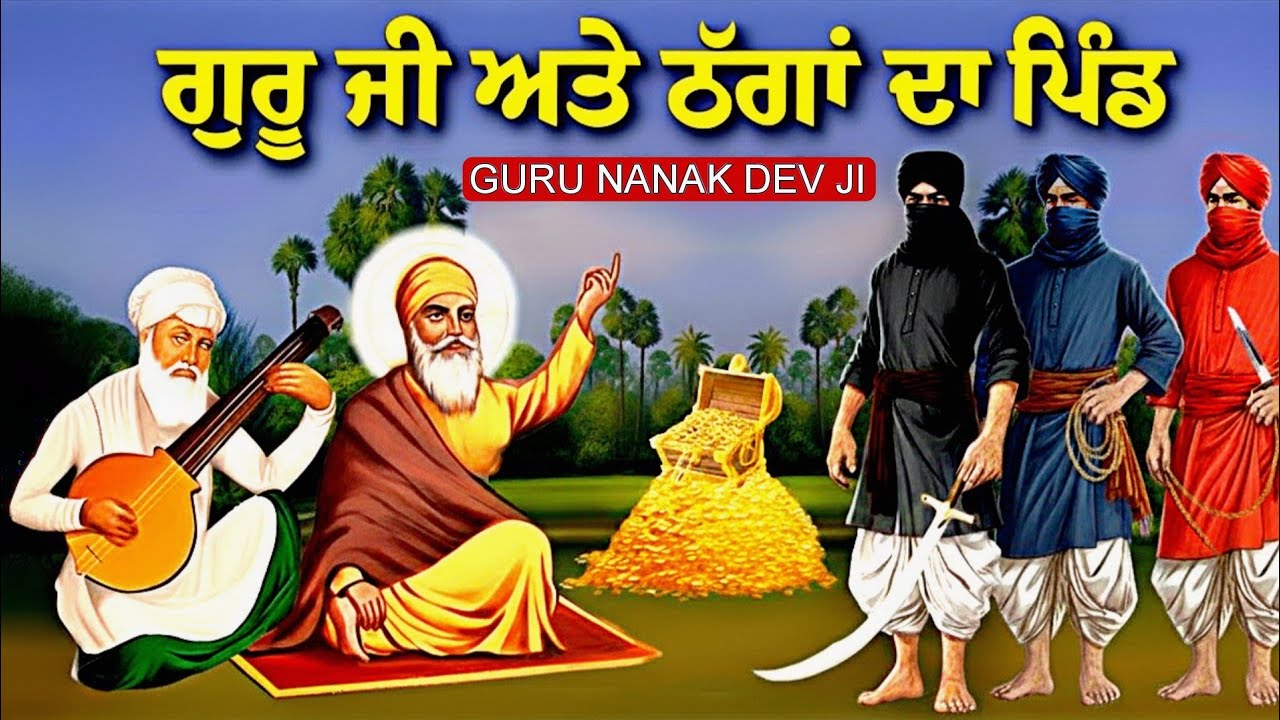 ਜਦੋ ਗੁਰੂ ਜੀ ਠੱਗਾਂ ਦੇ ਪਿੰਡ ਗਏ | Guru Nanak Dev Ji Katha | Katha Remix | Guru Nanak Dev Ji 