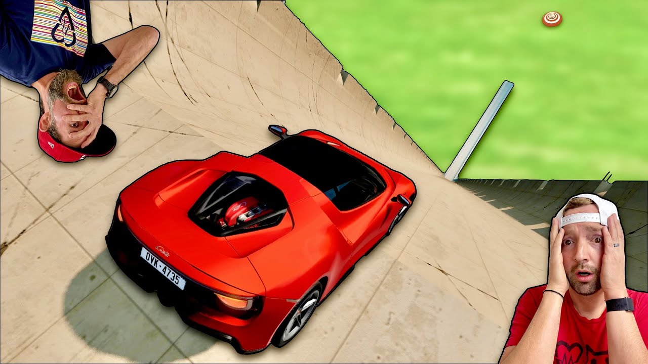 Sports Car VS GOLIATH 12,000 Foot Ramp.