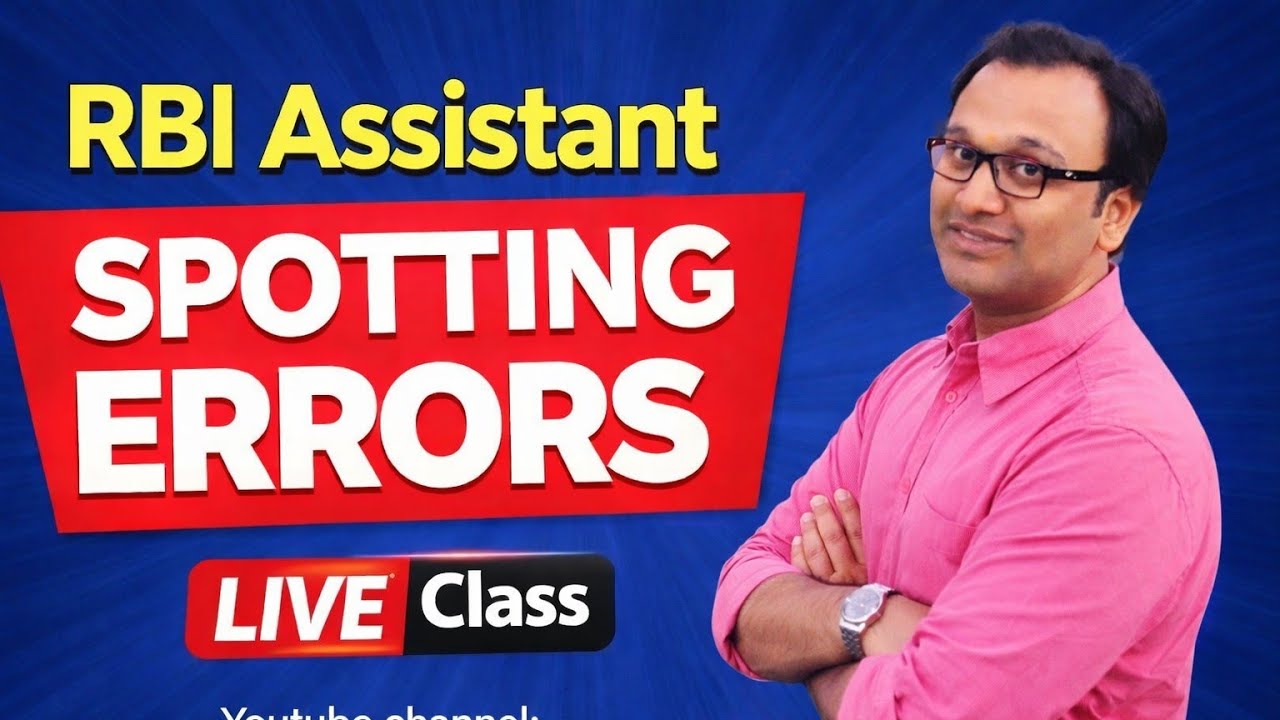 SPOTTING ERRORS- BANK EXAMS