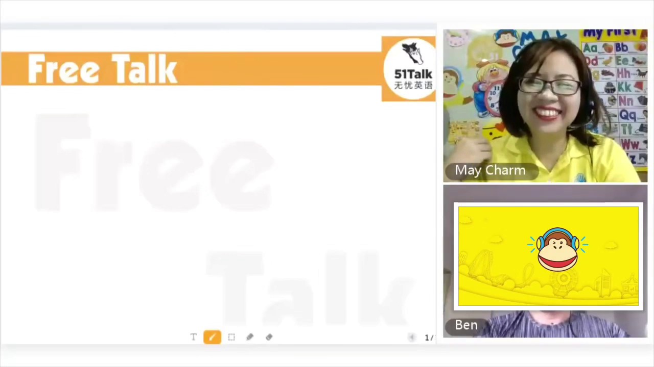 Мой урок 51Talk — урок для взрослых (бесплатное обсуждение) Демо | May Charm