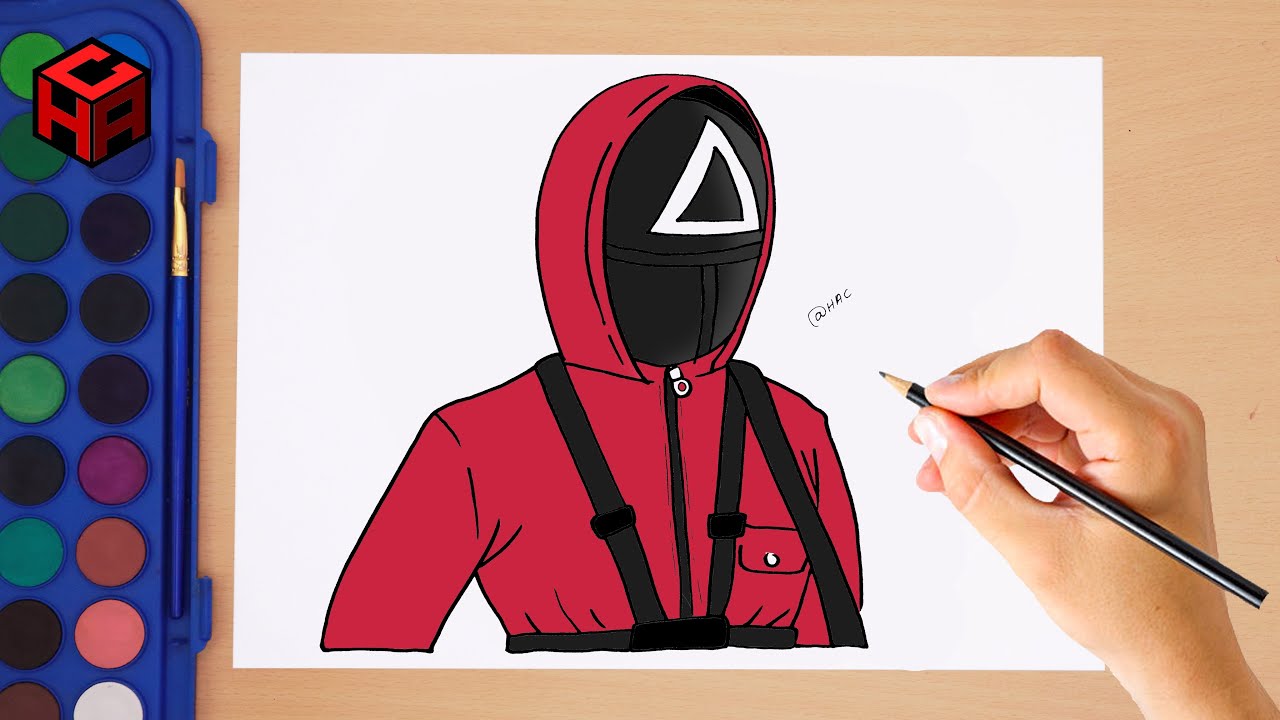 How to draw Squid Game guard | Squid Game Season 2