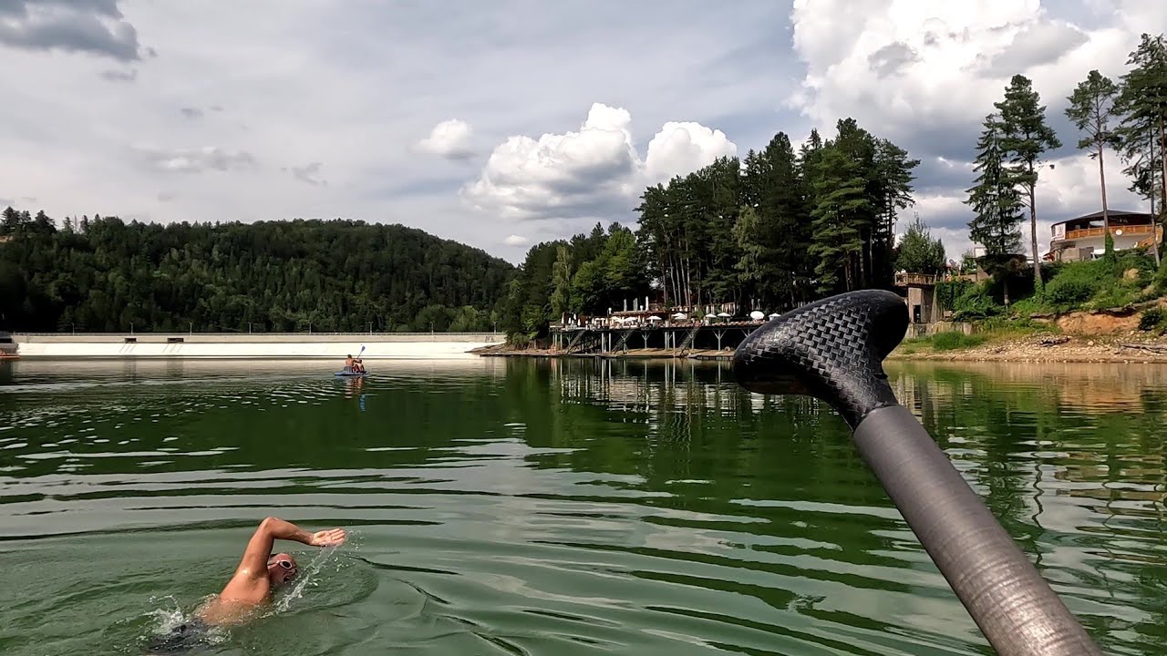 Înot în Lacul Gozna Văliug // Ponton Casa Baraj - Yaya și retur