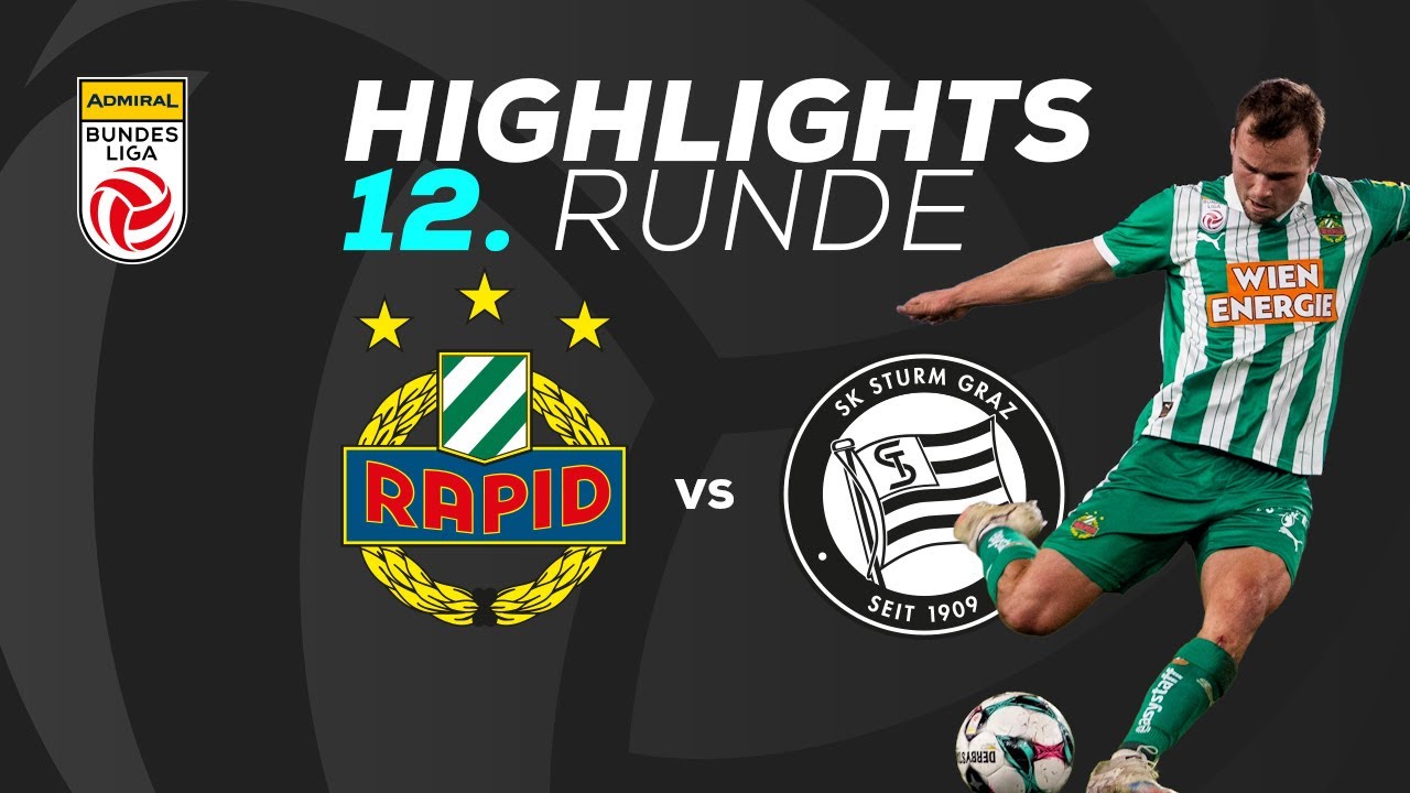 SK Rapid - SK Puntigamer Sturm Graz 12. Runde ADMIRAL Bundesliga 2025/26