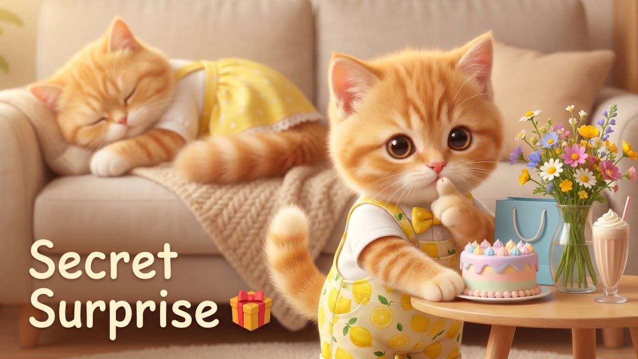 Рыжий котенок сделал День матери особенным для моей кошки ❤️🐾