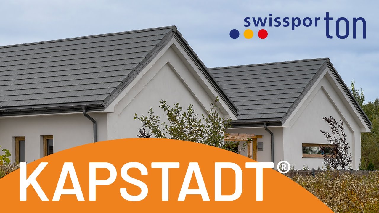 🏠 Płaska dachówka cementowa swissporTON KAPSTADT Planar szara - realizacja