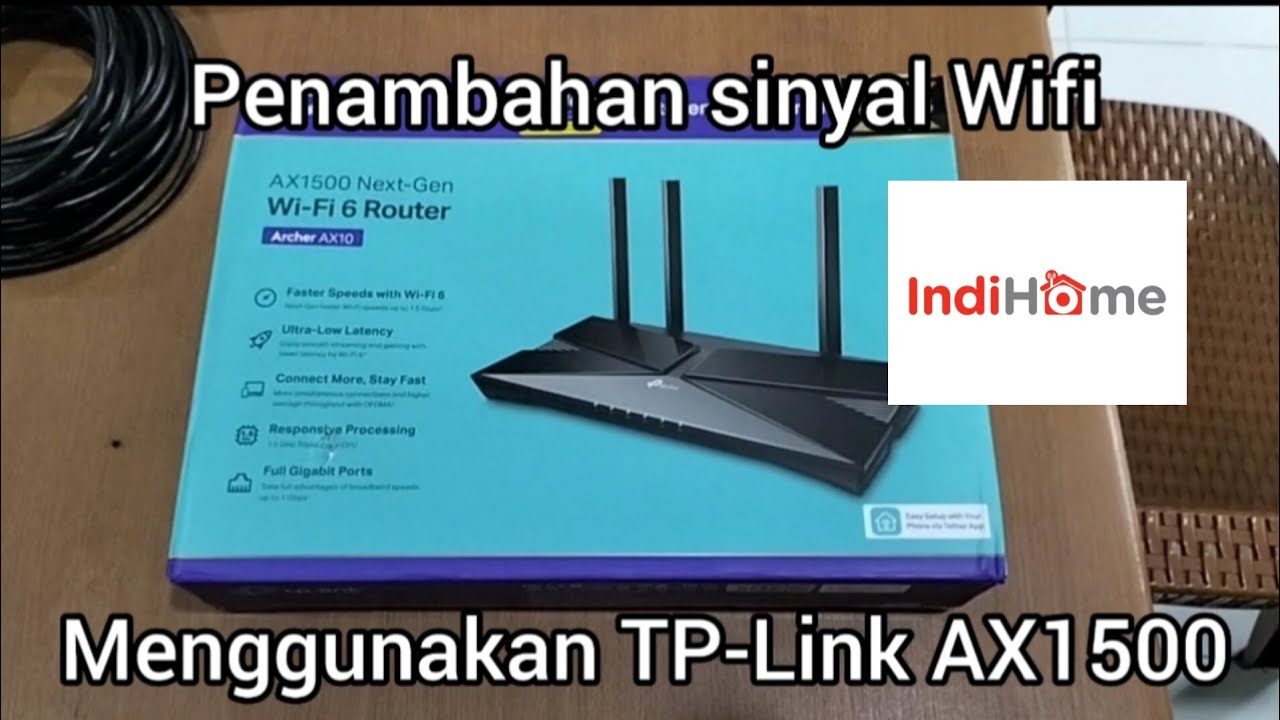 Setting Penambahan Sinyal WIFI Indihome menggunakan TP-Link ax1500 Sinyal 2.4 GHz dan 5 GHz.Mantap!!
