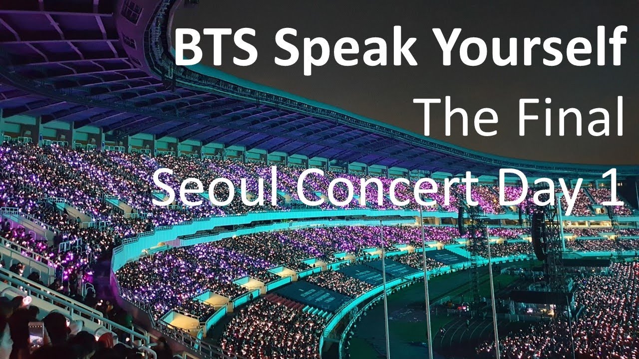 Mikrokosmos +fireworks+drone show ll BTS 'SPEAK YOURSELF [ THE FINAL] CONCERT ll SEOUL, DAY-1