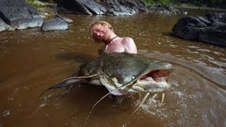 Hooked - Giant goonch Devil Catfish