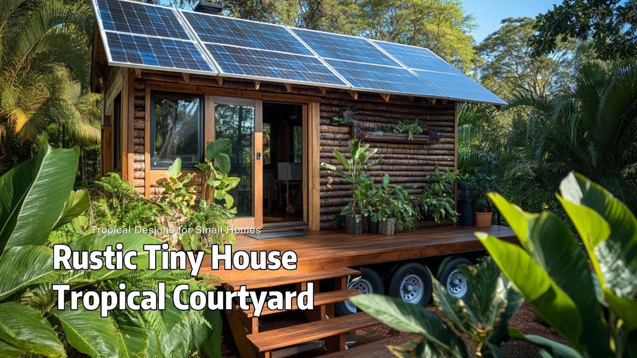 Charming Rustic Tiny House Ideas: Tropical Courtyard Designs You’ll Love