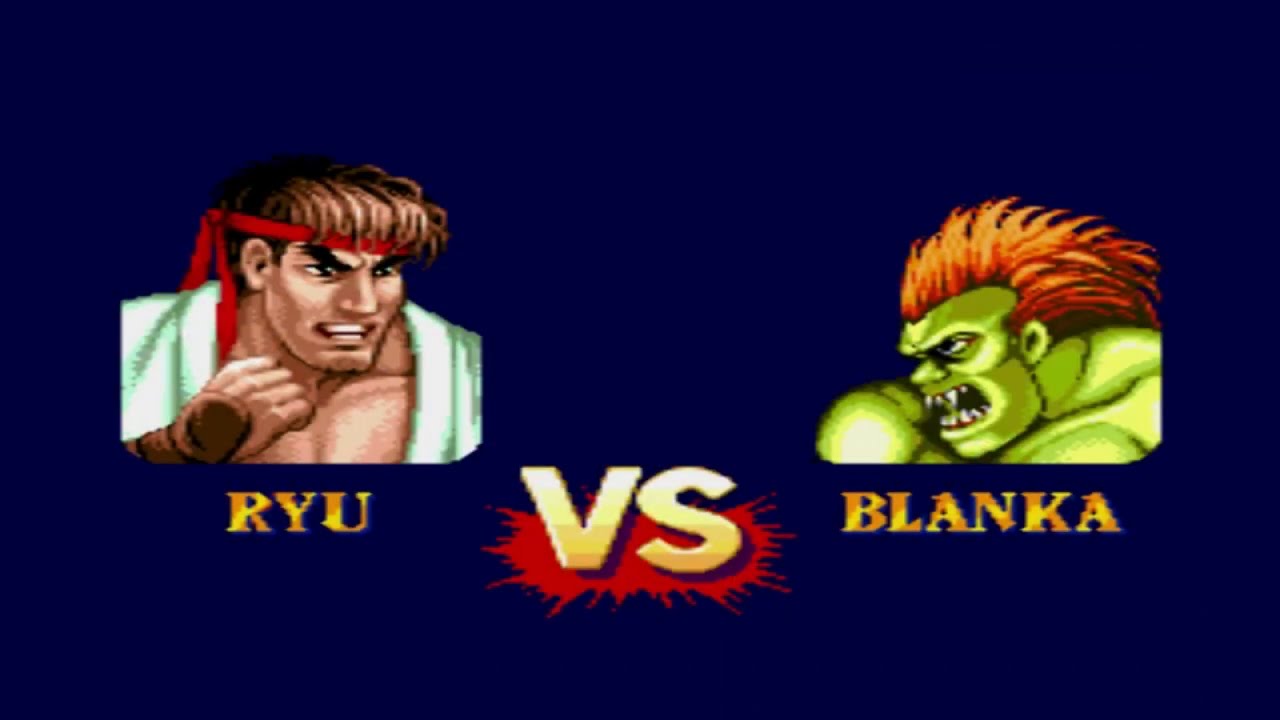 Ryu vs Blanka _ Street Figther 2