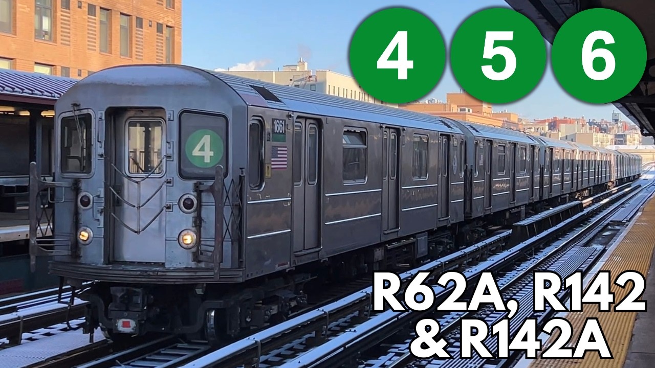 IRT Jerome Avenue Line: R62A, R142 & R142A (4) and (5) trains @ 176th Street