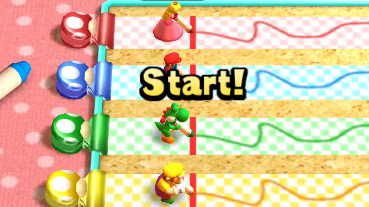 Mario Party The Top 100 Minigames - Peach Mario Yoshi Wario (Very Hard)