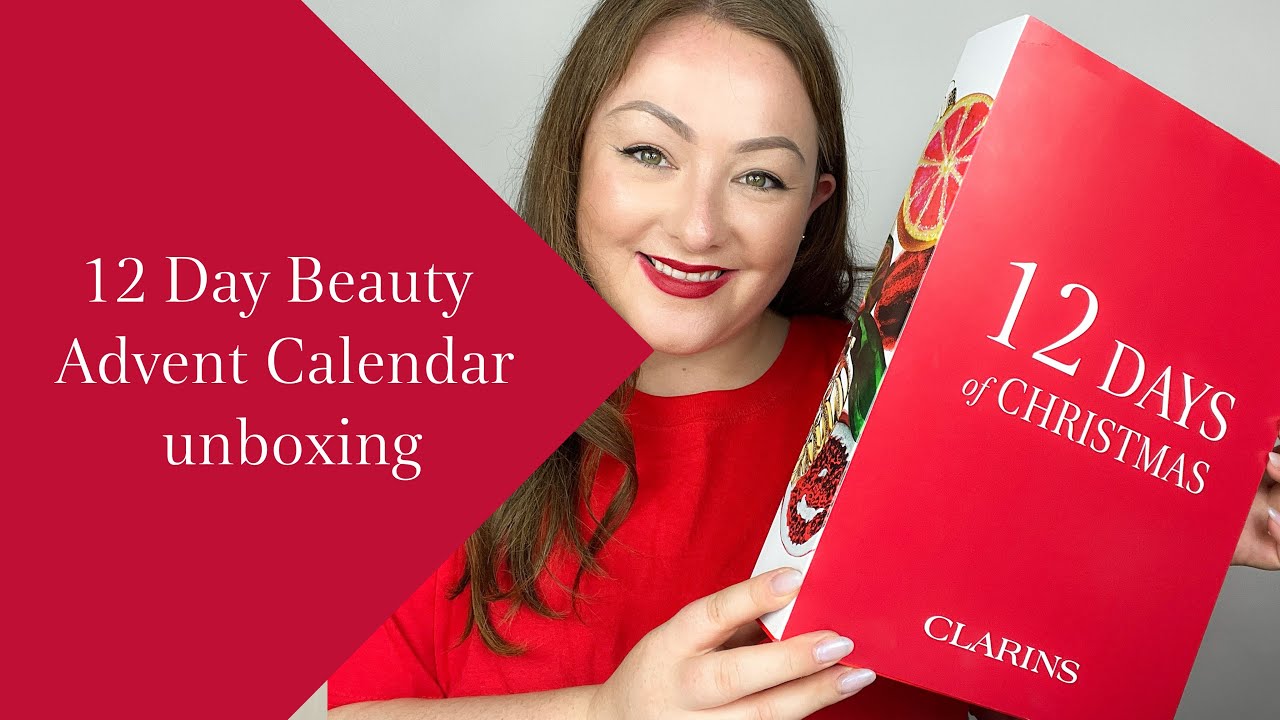 12 Day of Beauty Advent Calendar Unboxing | Clarins Christmas