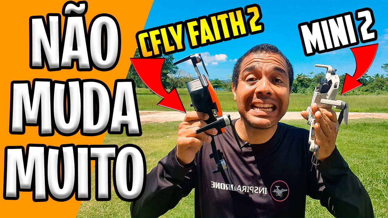 cfly faith 2 vs dji mini 2 - comparação drone camera 4k