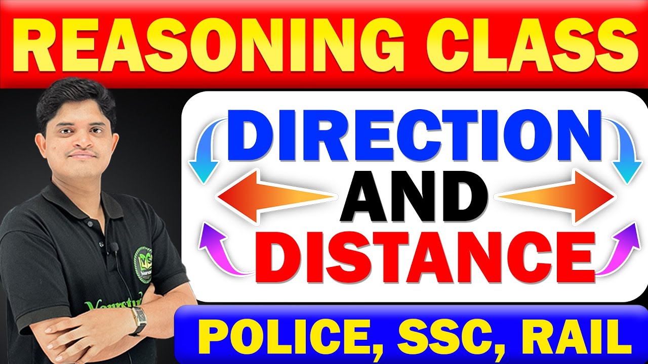 Reasoning Direction and distance trick | Reasoning for Competitive Exams | police, ssc, rail