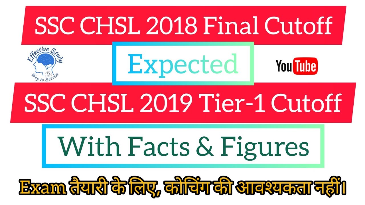 SSC CHSL 2018 Final & 2019 Pre Cutoff (Expected) With Facts & Vacancies Data ||  About Ur Job