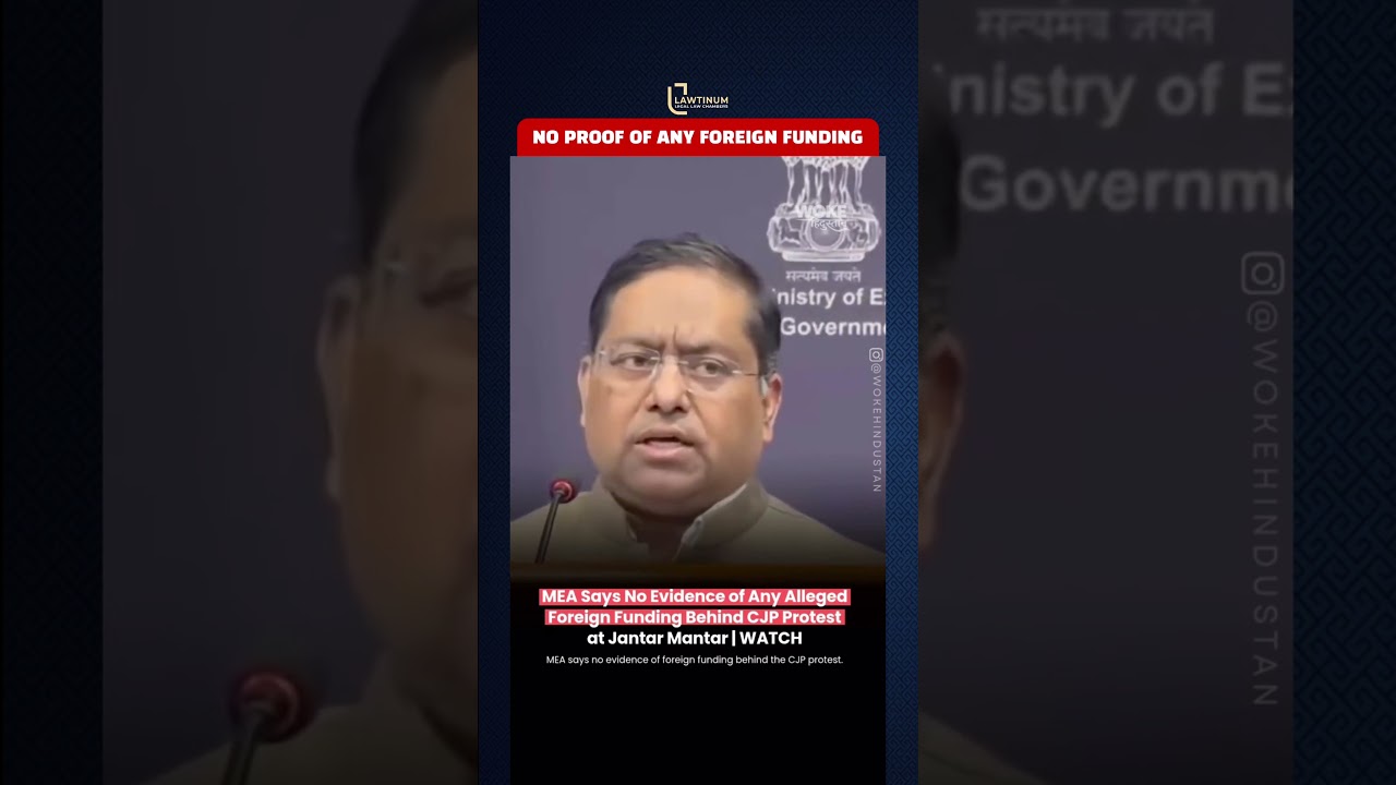 MEA Says No Evidence of Any Alleged Foreign Funding Behind CJP Protest at Jantar Mantar