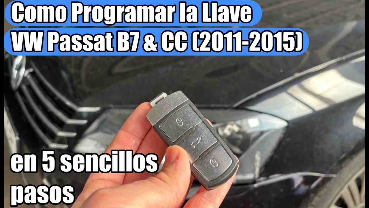 VW Passat CC, B7 (2011-2015) El llavero no funciona. Cómo programar del llavero en 5 pasos