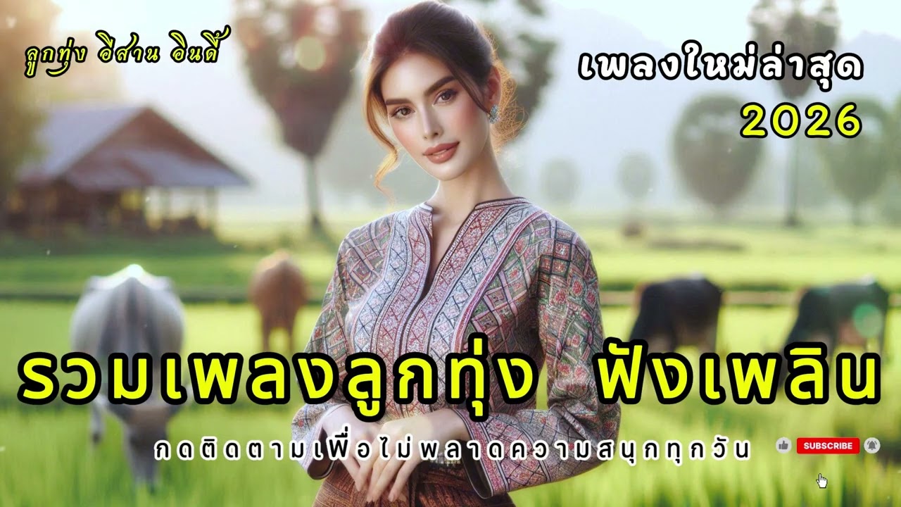 เพลงลูกทุ่งเพราะๆ 2026  คนไกลบ้าน ฟังเพลิน ฟังสบาย ในวันทำงาน เพลงใหม่ล่าสุด เติมกำลังใจ