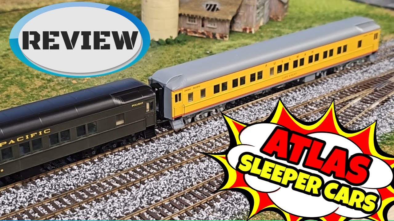Atlas HO Master Pullman 10-1-2 Sleeper Cars Review: Detailed Passenger cars for Model Railroading!
