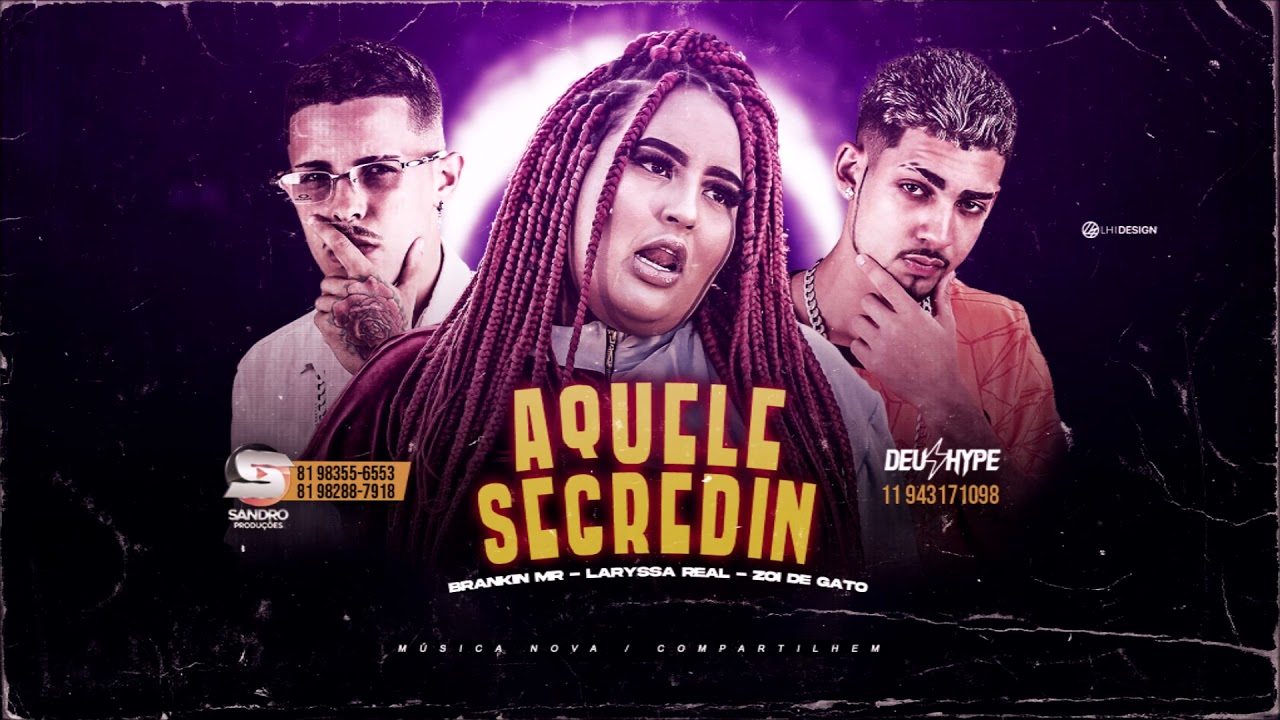BRANKIN MR, ZÓI DE GATO E LARYSSA REAL - AQUELE SEGREDIN - REMIX BREGA FUNK
