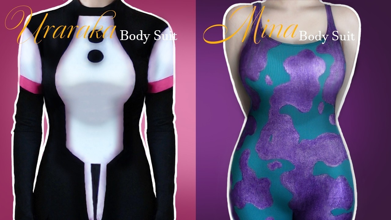 Making Ochaco Uraraka & Mina Ashido's Hero BODYSUIT | MHA Cosplay DIY ♡