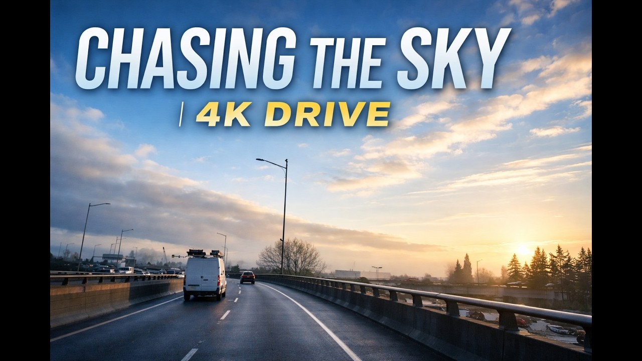 Chasing the Sky | Driving North | Golden Ears Bridge 4K Morning Highway Drive