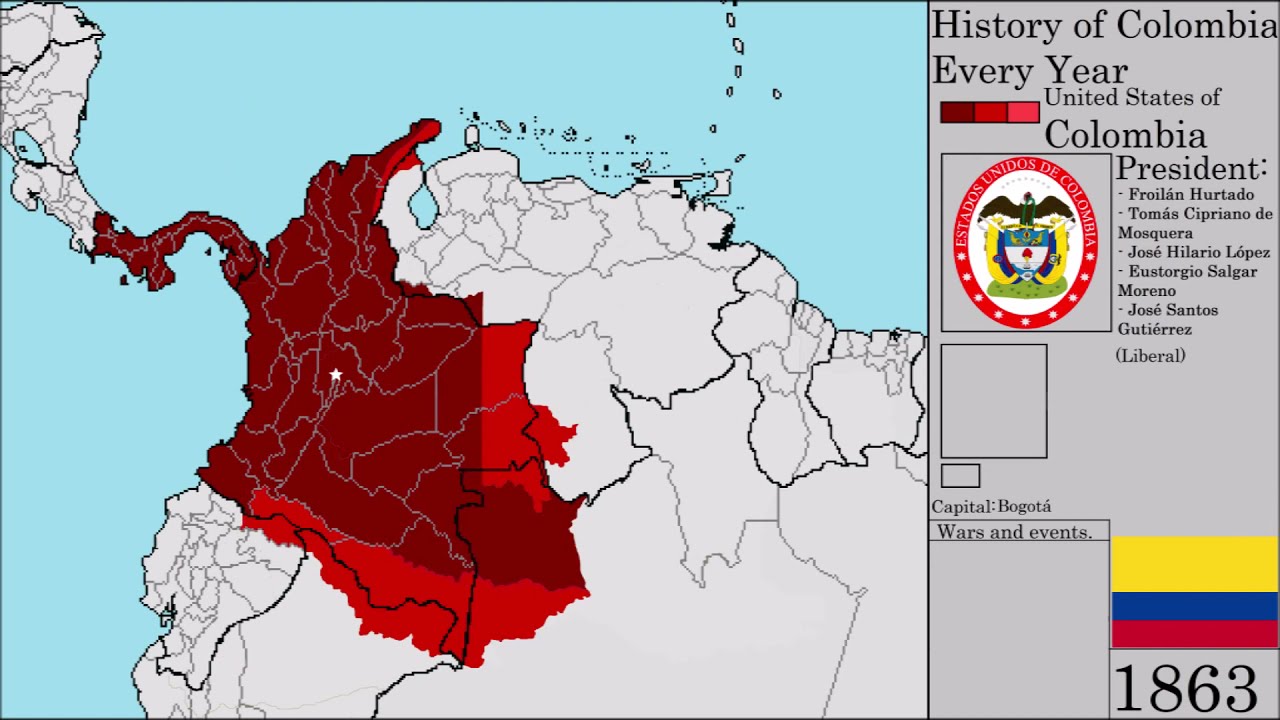 The History of Colombia (1430-2020) - Every Year