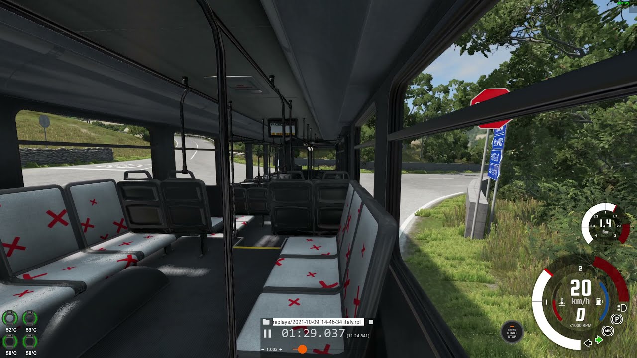 BeamNG Drive. POV Passanger. Route 1 in the Wentward dt40l #Bus #BeamngDrive #POV