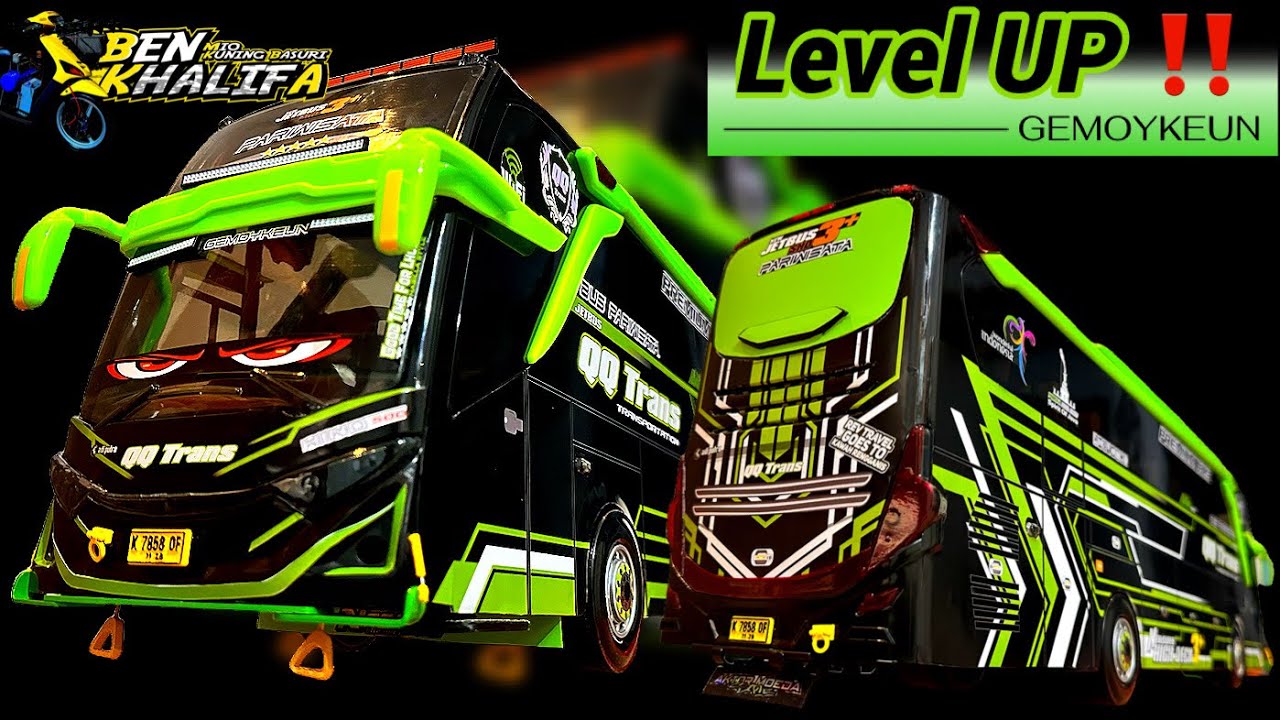 NABILLA COOOO‼‼MODIFIKASI MINIATUR BUS BASURI JUMBO LEVEL 2🔥