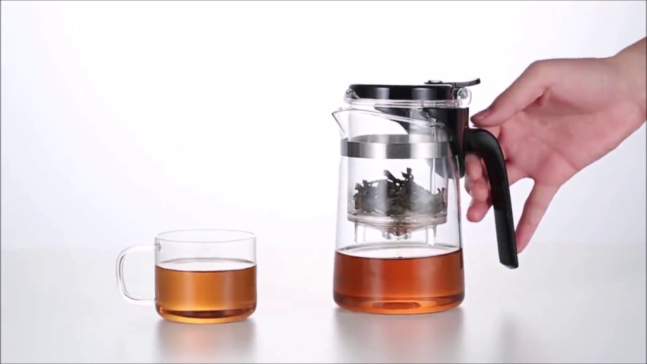 KQ Danish Design Tea Maker with Glass Teapot, Built in Infuser & Removable