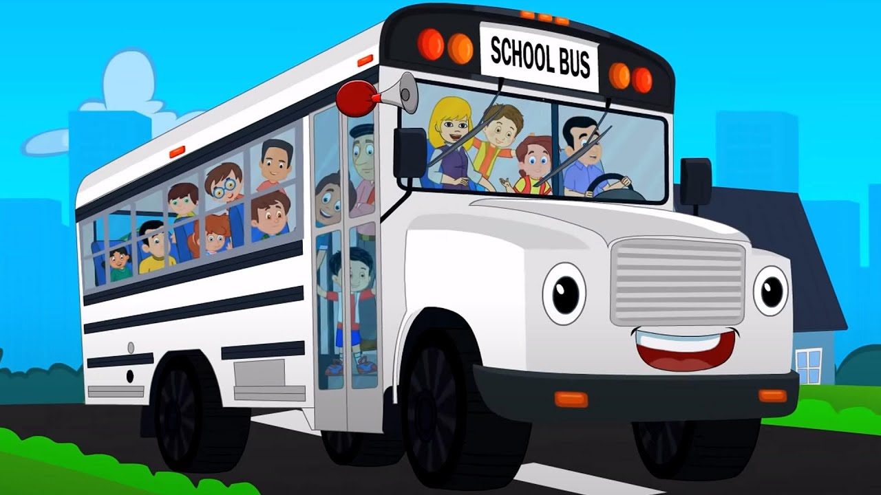Wheels On The Bus, Street Vehicles and Preschool Rhymes for Kids