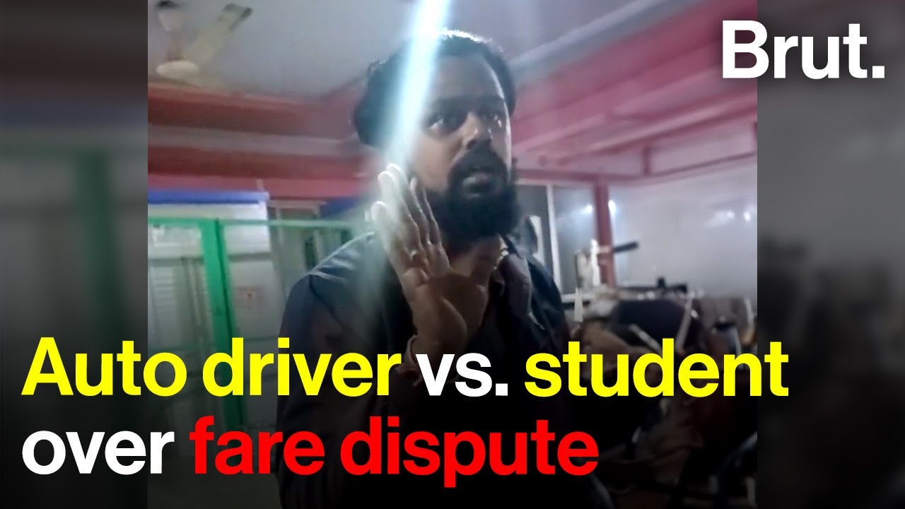 Auto driver vs. student over fare dispute
