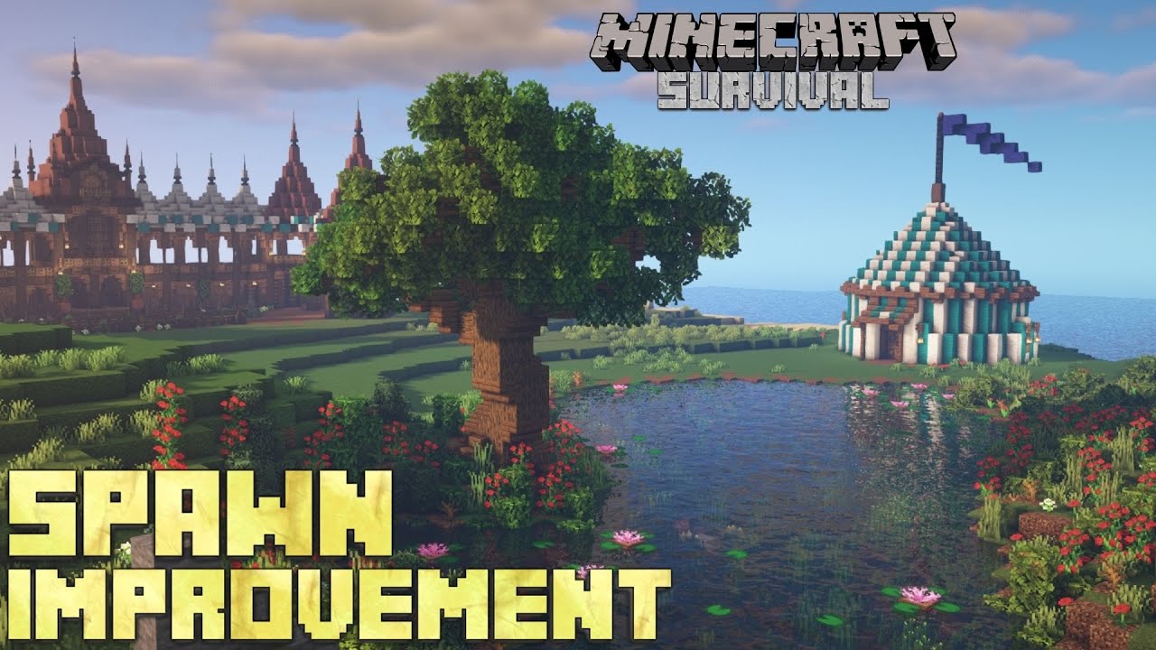 Let's Play Minecraft 1.16 Survival - World Spawn Improvement! - Episode 22
