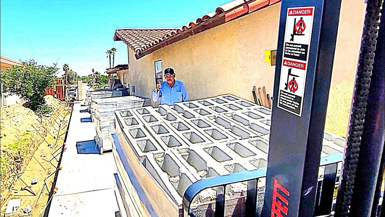 Helping an Old-school Builder: Moffett Delivery of Concrete Block to a Loyal Customer.