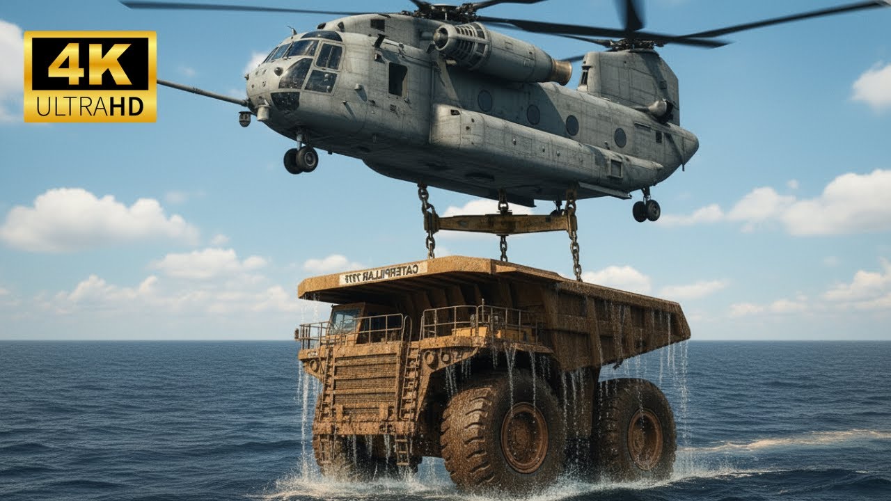 Restauración Increíble — Primer Caterpillar 797F del mundo recuperado tras 30 años en fondo del mar