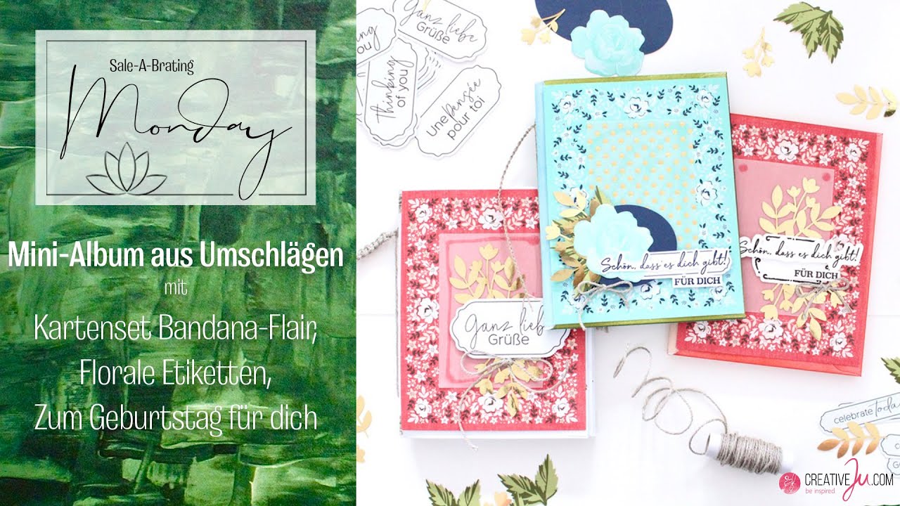 Sale-A-Brating Monday #7 – Mini-Album aus Karten und Umschlägen