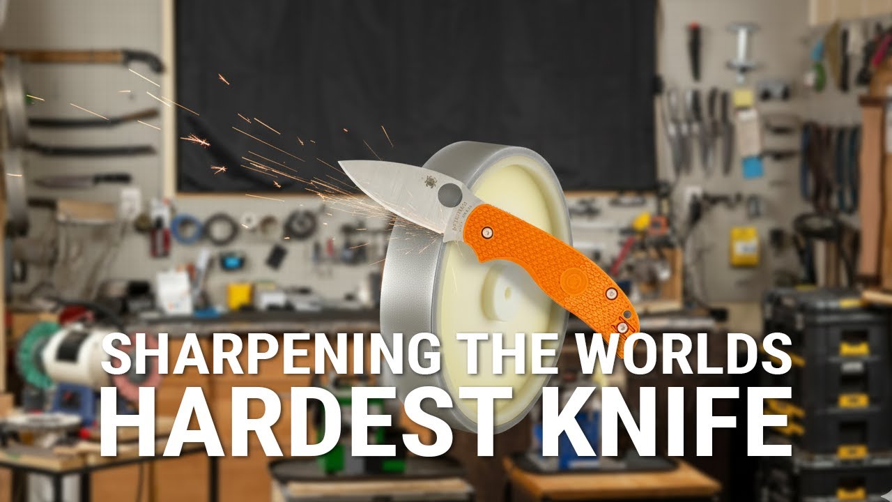 HARDEST STEEL: Can Tormek & CBN Sharpen Spyderco Sage5 in REX 121 (71 HRC) to a Mirror Edge