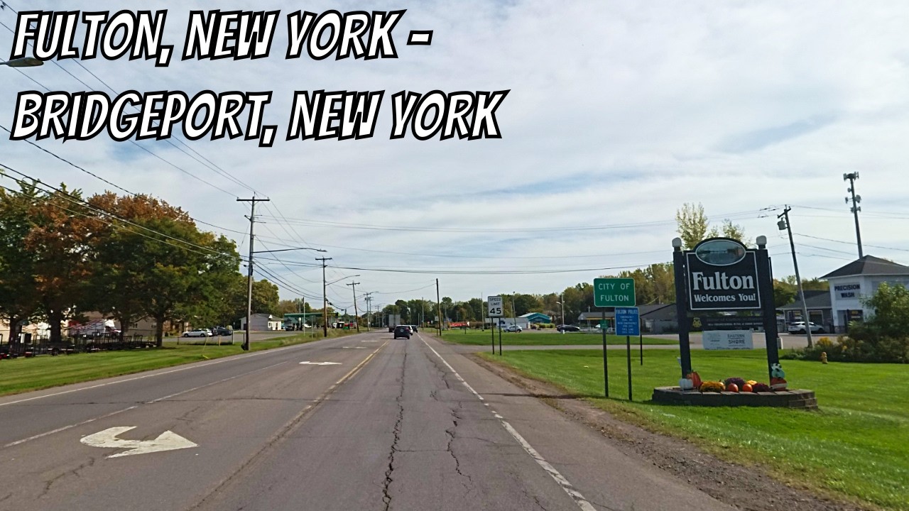 Drive New York: Fulton to Bridgeport! No talking drive in New York State.