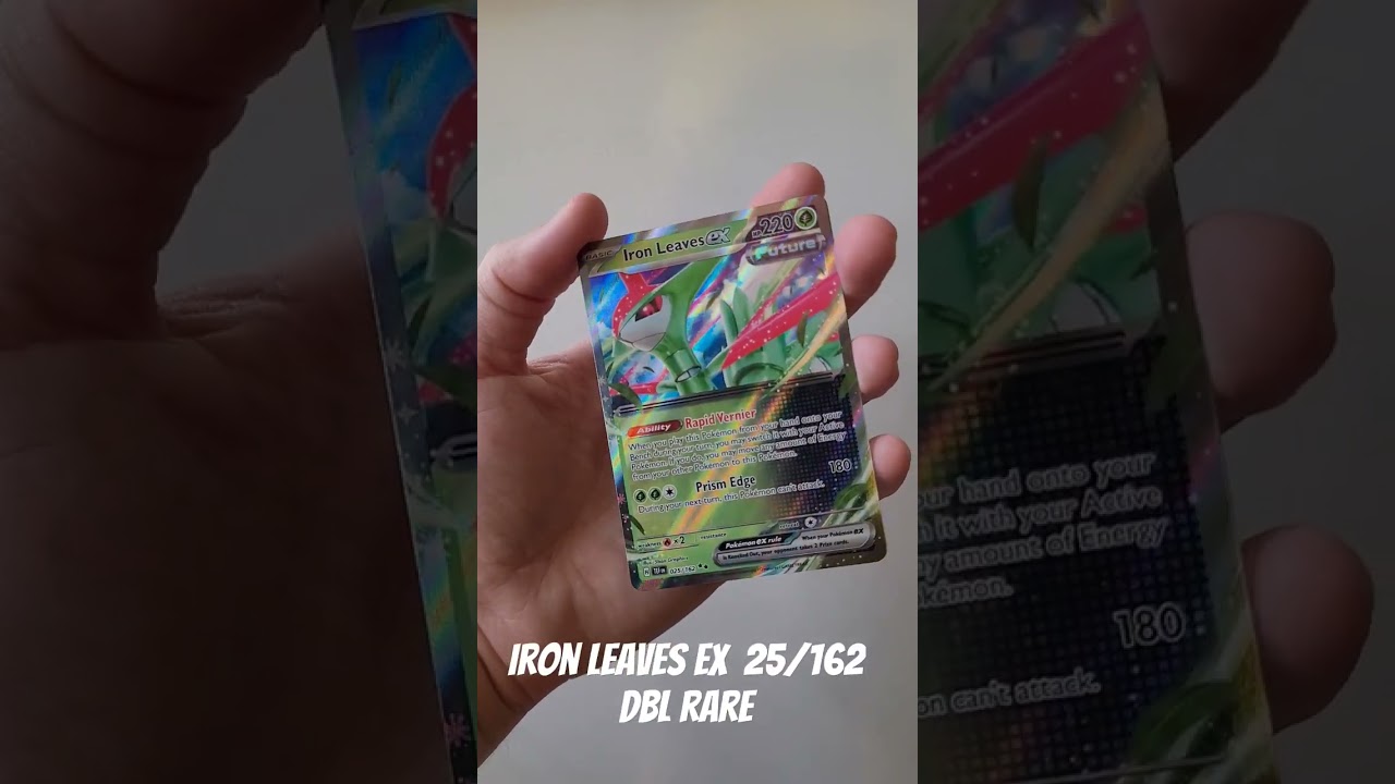 Iron Leaves ex dbl rare 25/162 #temporalforces #pokemontcg