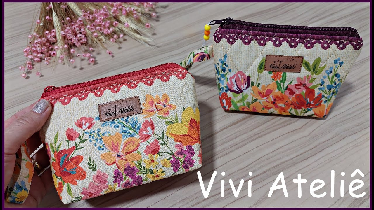Mini N&eacute;cessaire | Uma Fofura | Passo a Passo | Vivi Ateli&ecirc;