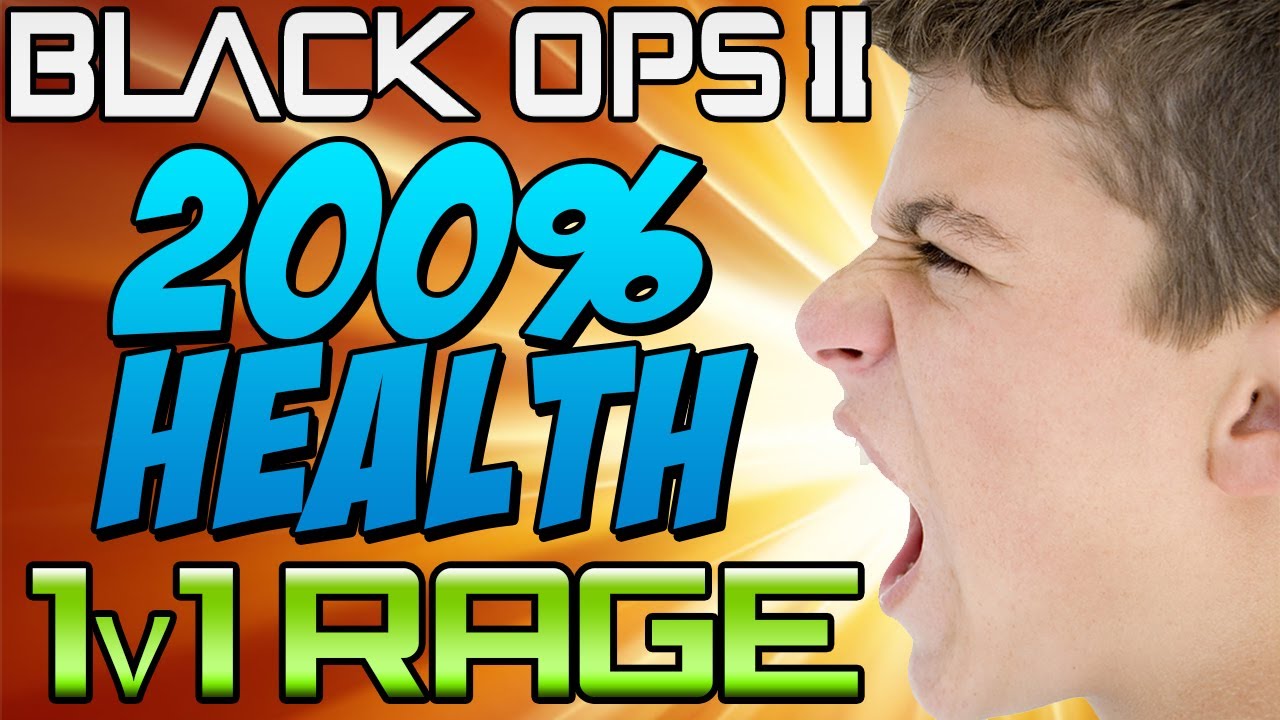 BO2: 1v1 RAGE 200% Health! (Funny Black Ops 2)