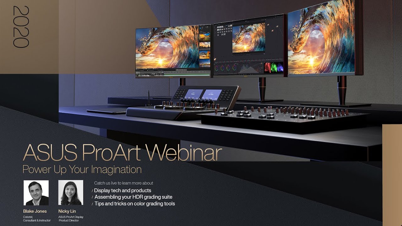 ASUS ProArt Webinar: ProArt display technology, HDR setup & color grading tips