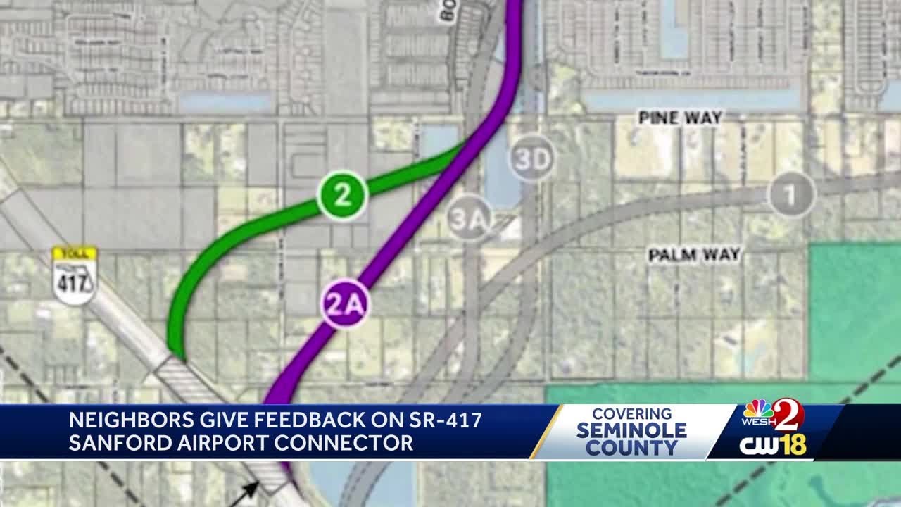 Sanford residents sound off on proposed airport connector road project