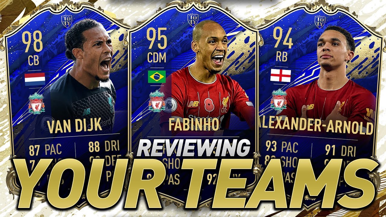 I RATE YOUR TEAMS! TOTY PROMO! #FIFA20 ULTIMATE TEAM