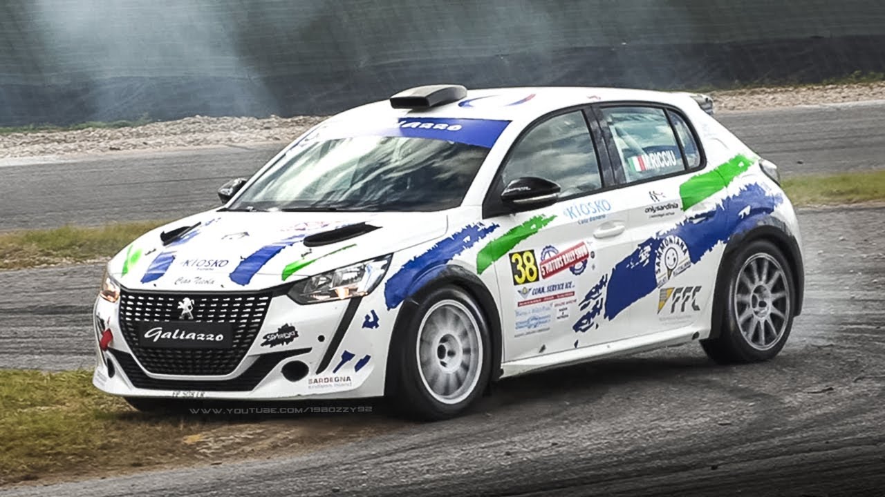 208hp/290Nm Peugeot 208 Rally4 Car: 3-Cylinder Turbo Engine Sound & Crackles