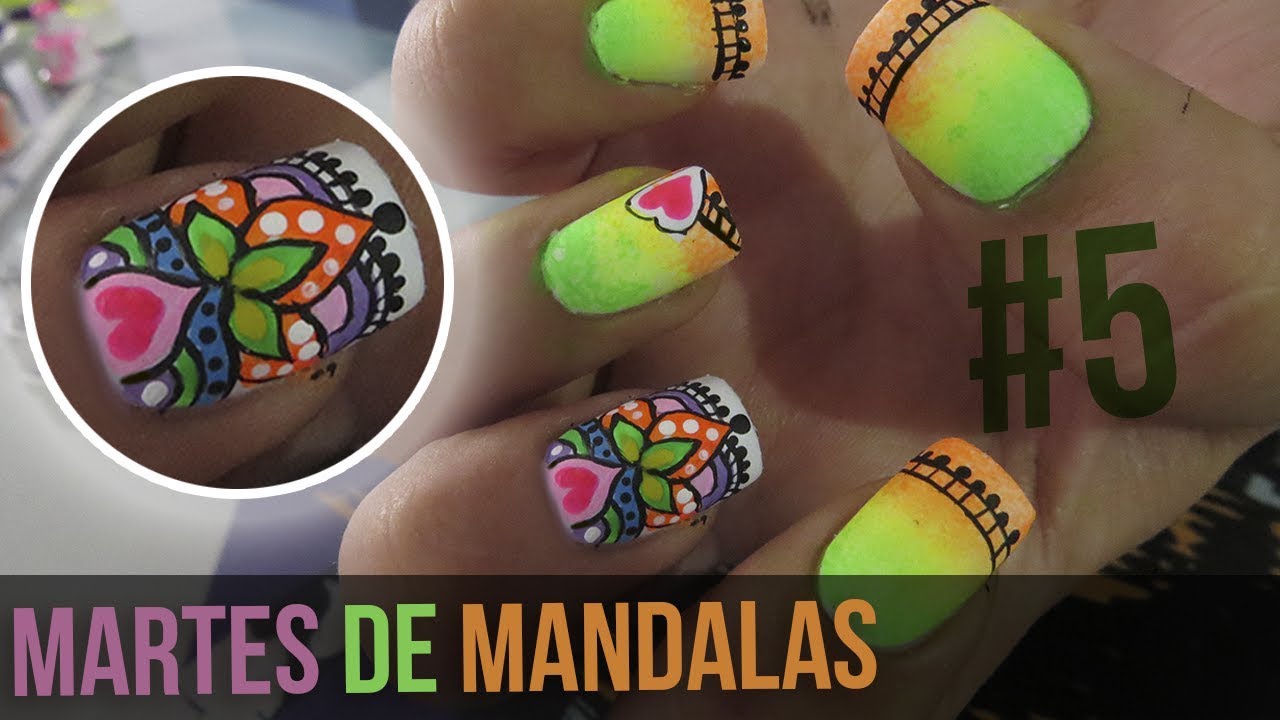 Diseño De Uñas Mandalas #5 - Mandalas Nail Art