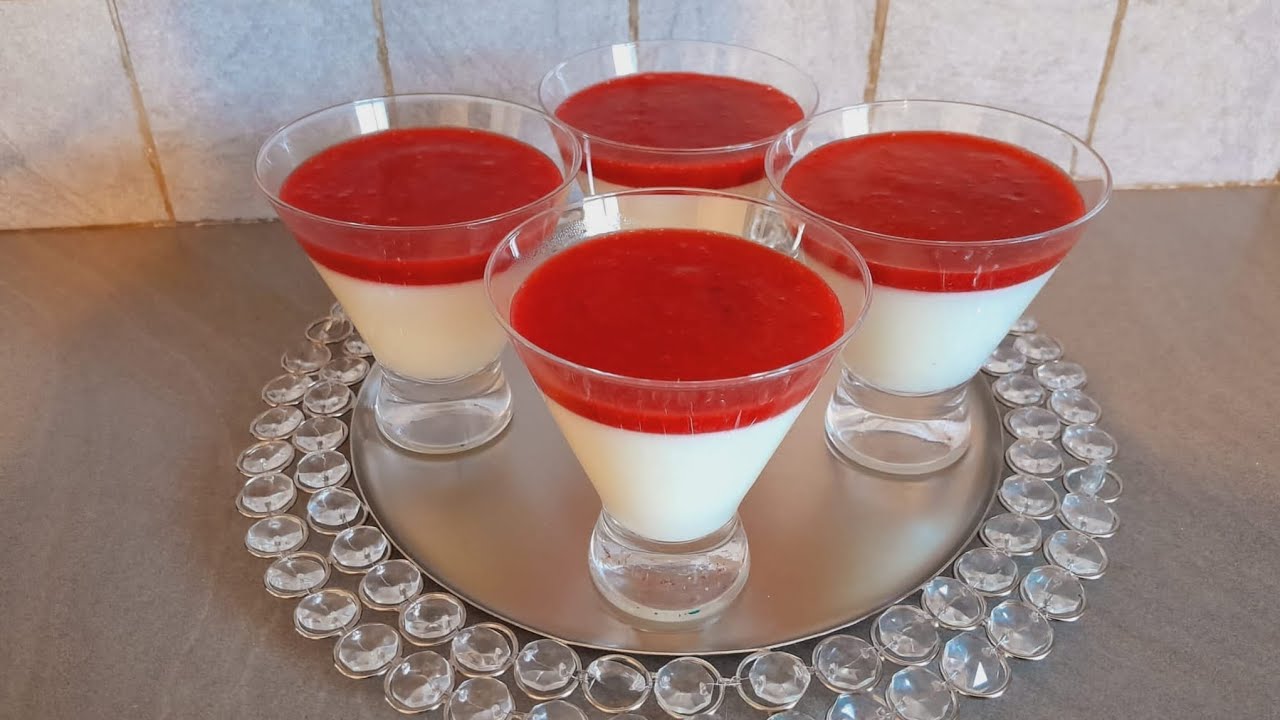 Verrines à la  fraises 