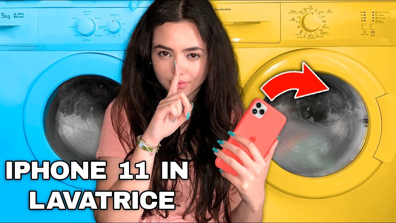METTO L’IPHONE 11 di VALERIO NELLA LAVATRICE!